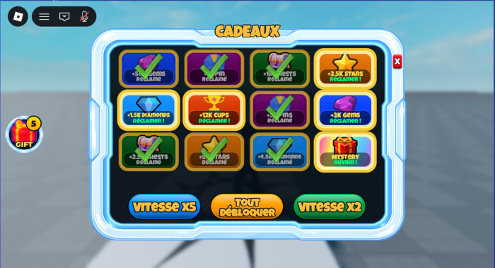 Premium Gift Menu Reward system preview 3