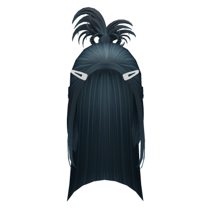 Dark Blue Y2K Spikey Hair w Berrets Roblox item