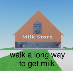 🚶walk a long way to get milk