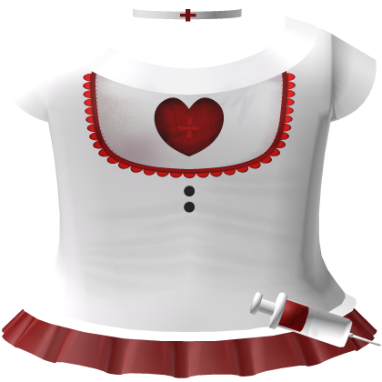 Cute Red Heart Nurse Dress 