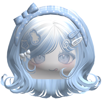♡ Girly Polka Dot Pixie w/ Charms (Sky Blue) Roblox item