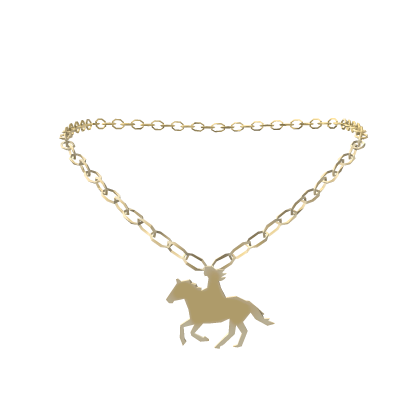 Equestrian Necklace Gold
