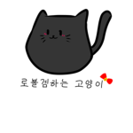로블겜하는 고양이