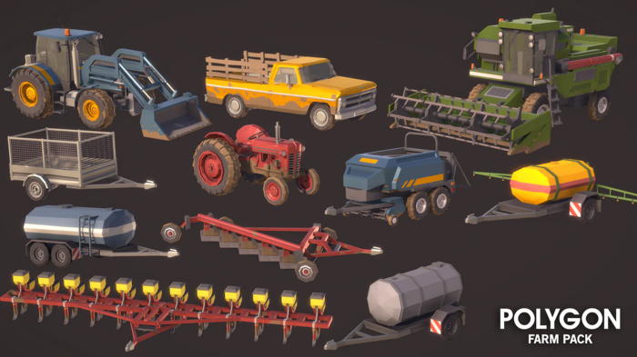 Polygon Farm Vehicles preview 1