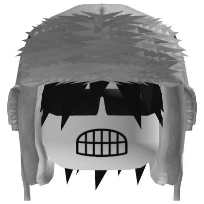 Dashie Black Hair w White Ushanka Roblox catalog item