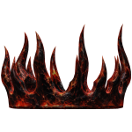 (In Group Store) Magma Y2k Flames crown