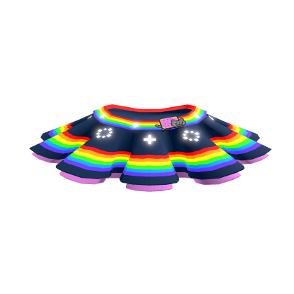 ✨[ GLOWING ] Rainbow Nyan Cat Skirt Emissive🐱🌈