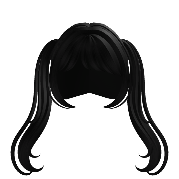 𐔌⋆ ୭ ˚. sweet little pigtails in black ꒱