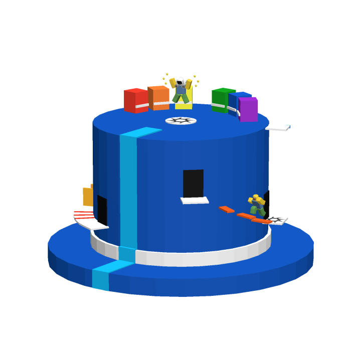 Classic Blue Obby Top Hat