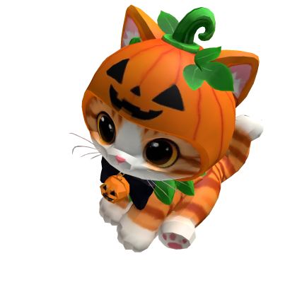Pumpkin Cat Halloween Shoulder Plush