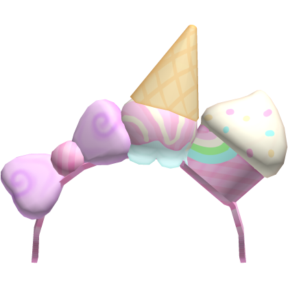 Kawaii Ice Cream Cupcake Headband
