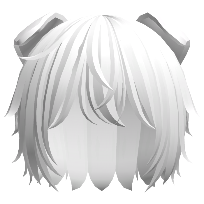 cute messy emo puppy boy hair in white