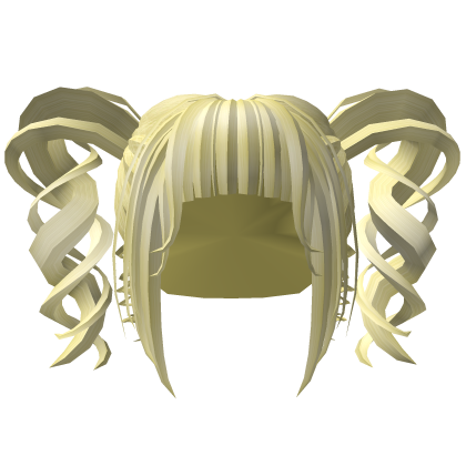 💵 Cute Blonde Wavy Pigtails Girl Hair Roblox item