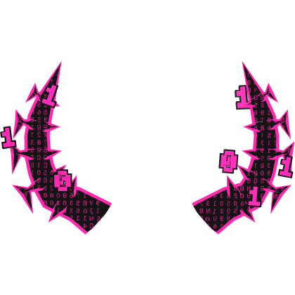 Hacker Pink Binary Code Horns 