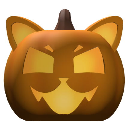 Glowing Pumpkin Cat 