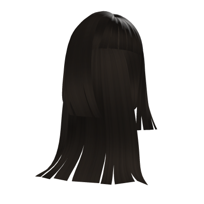 Dark Brown Straight Bangs Slasher Hair