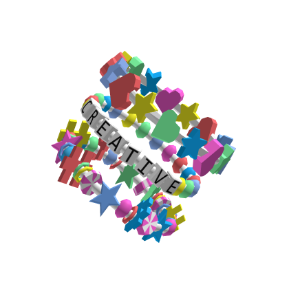 decora candy rainbow charm harajuku bracelet; left