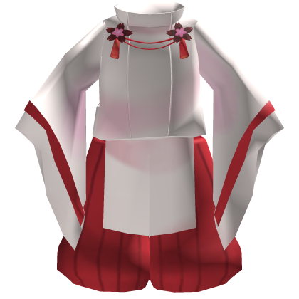 🦊Kitsune Sakura Priestess Japanese Uniform
