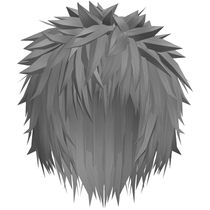 Grey Messy Anime Spiky Gothic Emo Boy Hair Roblox item