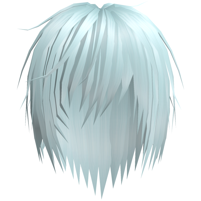Pastel Blue Vkei Messy Emo Punk Hair