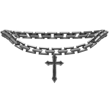 Silver Gothic Cross Necklace