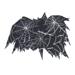 Halloween Spider Web Grey Scene Hair 🕸️