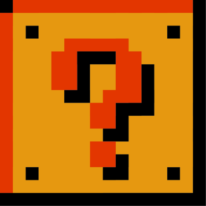 Pixel Mario Question Box (DECAL) Roblox decal