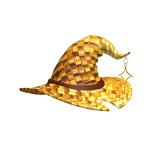 🌟 Golden Weave Witch Hat of Luxury 🌟