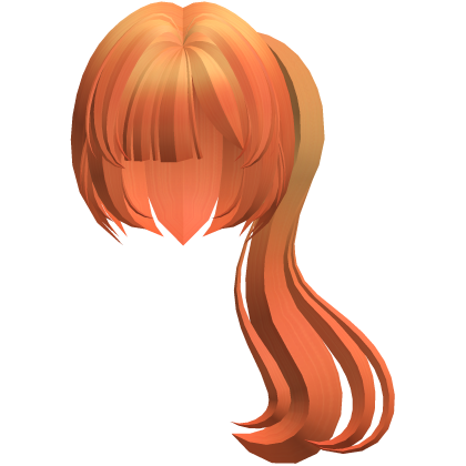 moe thick long fluffy side pony orange Roblox item