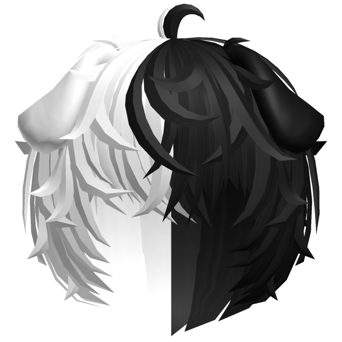 🦴 cute black&white puppy boy messy kawaii wavy