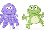 Jellyfish and frogs