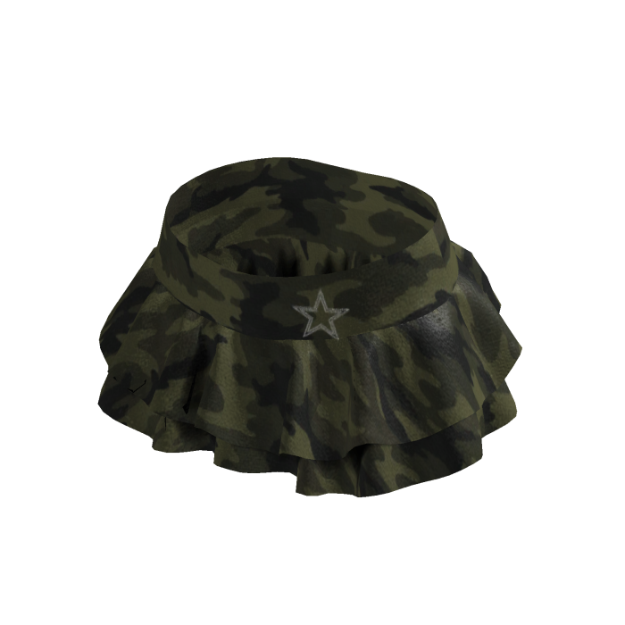 Green Camo Star Skirt