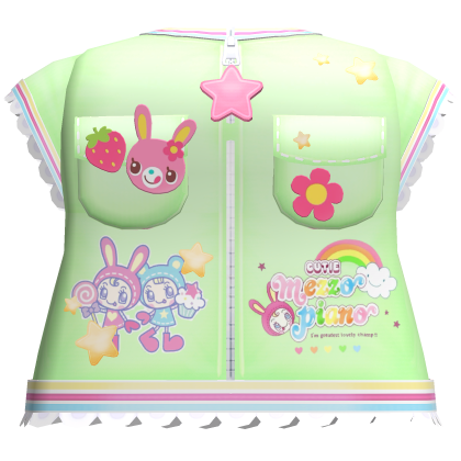 ..◜ᴗ◝.. !! cutesy green mezzo piano star jacket