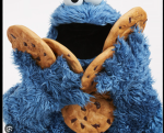 My little cookie monsters!