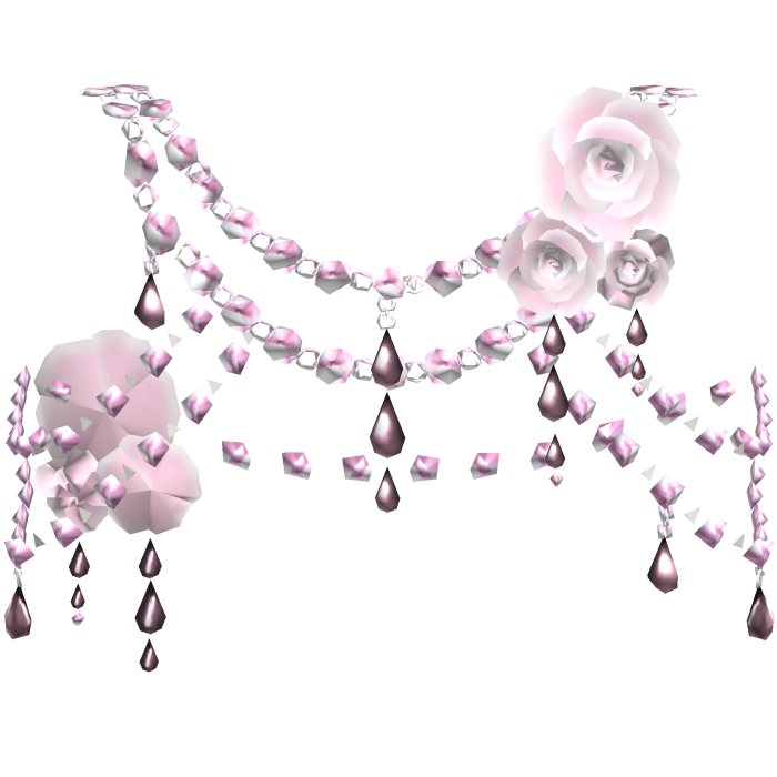 Pink Body Front Jewelry w Roses