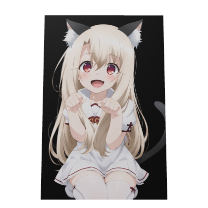 cute kawaii catgirl cape Roblox item
