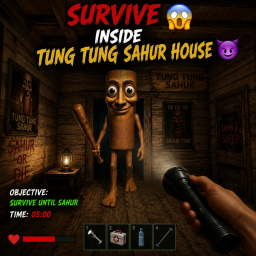 SURVIVE INSIDE TUNG TUNG SAHUR HOUSE😱😈