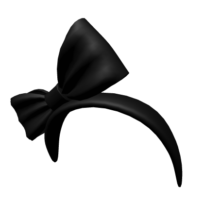 Black Headband with Bow Roblox item