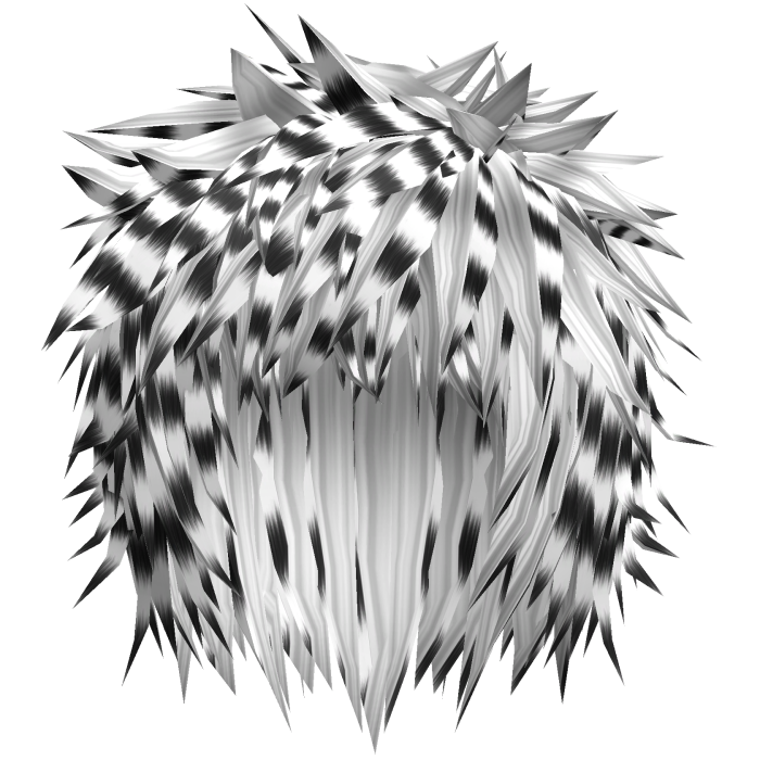 Snow Leopard Scene Messy Spiky Emo Boy Hair