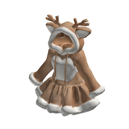 Reindeer Hooded Winter Dress [PBR] 🦌❄️