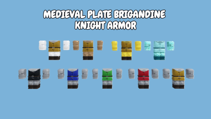 [Layered R15] Medieval armor pack preview 5