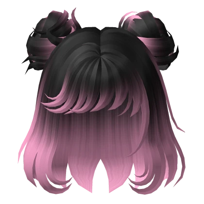 Space Buns Wig Black & Pink Space Buns Wig Black & Pink