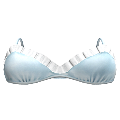 Blue Satin Ruffle Mini Top Roblox item