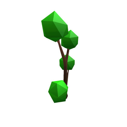 Low poly tree model