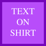 Text On Shirt