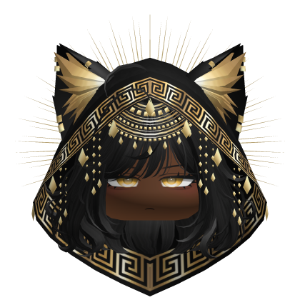 Egyptian Bob w/ Divine Gold Black Hood