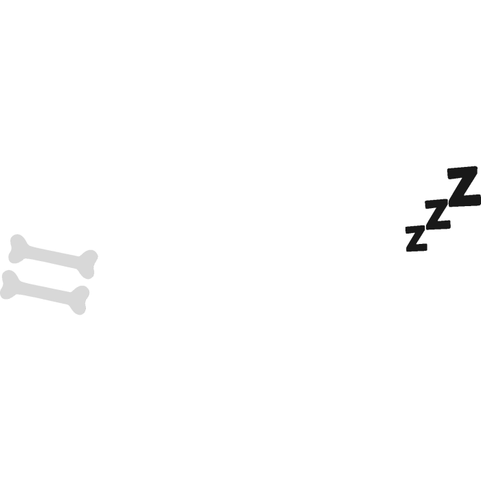 𖹭 kawaii emoticon zzz dog bone moe anime black 