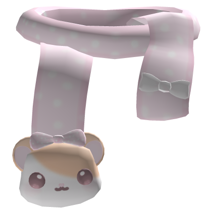 ♡ winter pink hamtaro christmas scarf