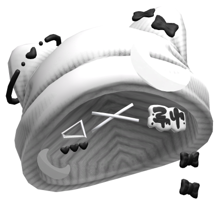 Spooky Moons Halloween Beanie w/ Hairclips