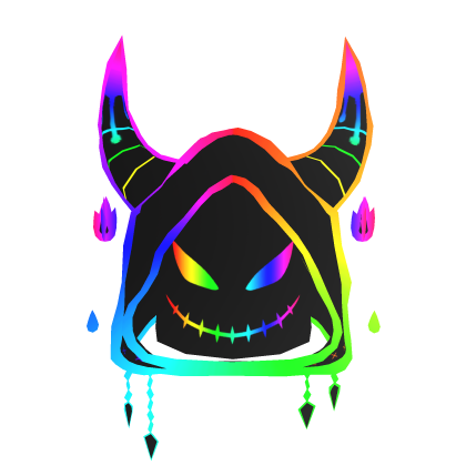 Rainbow Cartoony Evil Hood